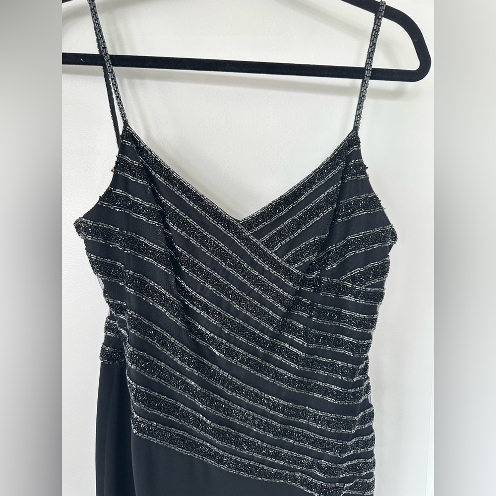 Vintage Bob Mackie beaded gown size 6 sequin black tie - Picture 4 of 11